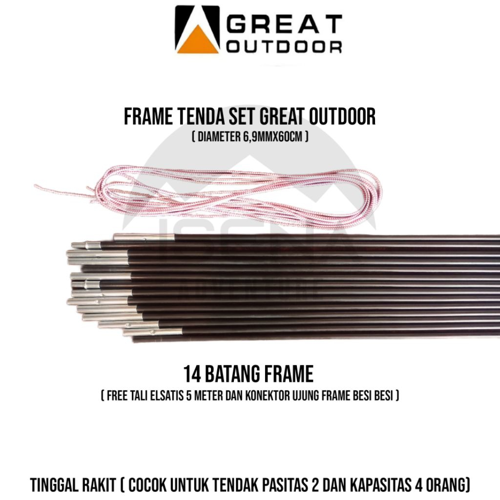 Frame Tenda Camping Frame Great Outdoor Frame Fiber Tenda Camping