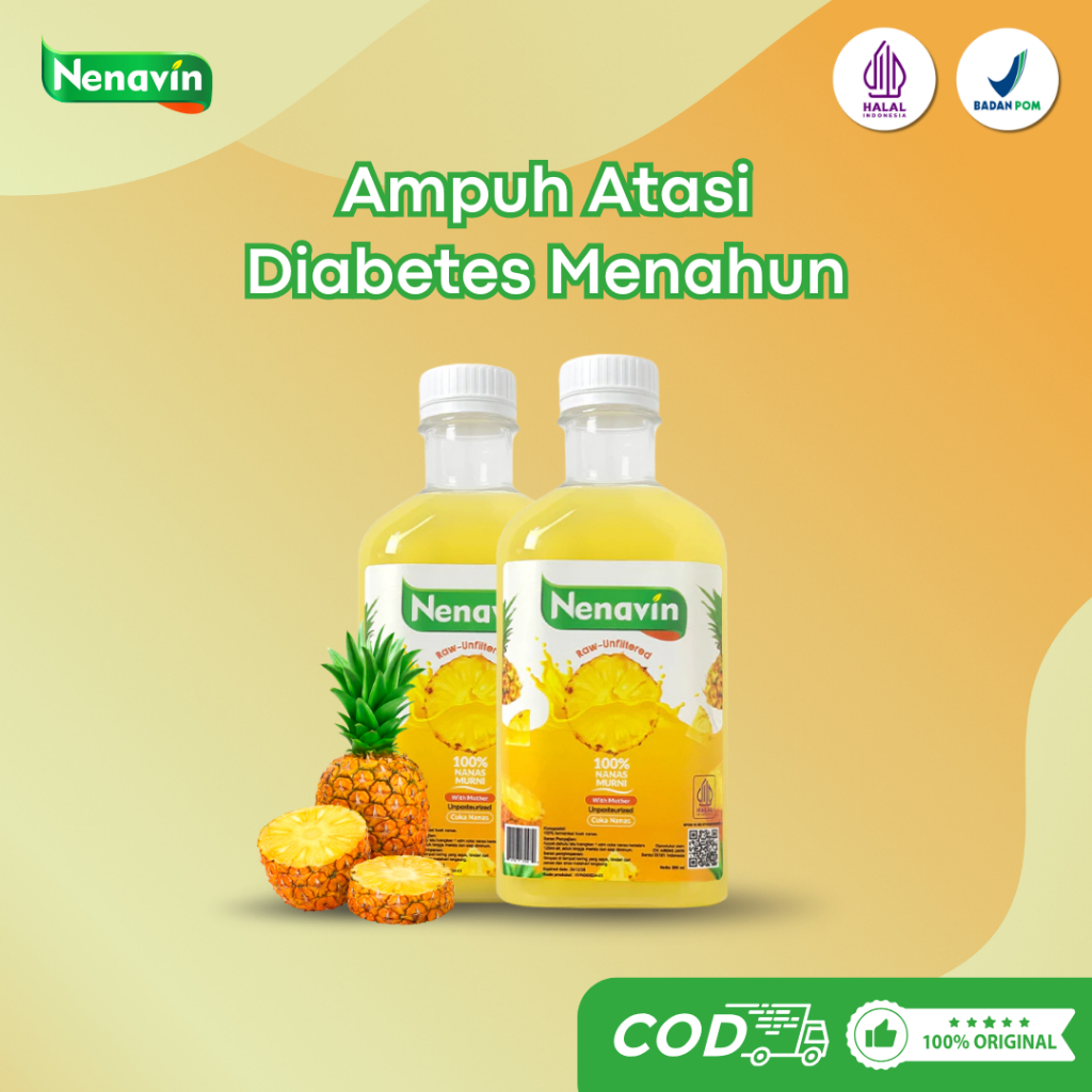

2 Botol Nenavin Cuka Nanas Obat Diabetes Herbal Paling Ampuh