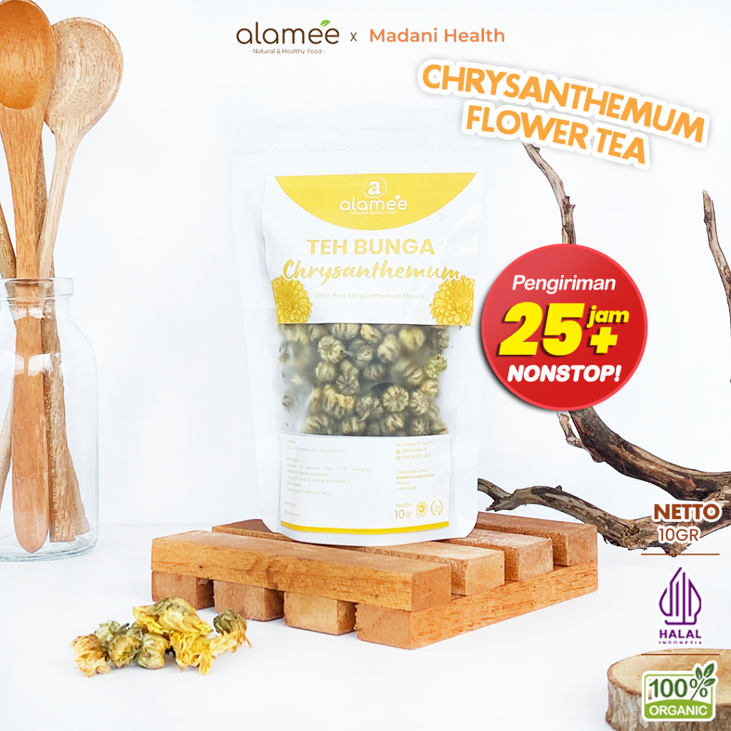 

ALAMEE Teh Bunga Chrysanthemum Tea Krisan Emas Golden Crysant Herbal Alami Organik Crysanthemum 10gr