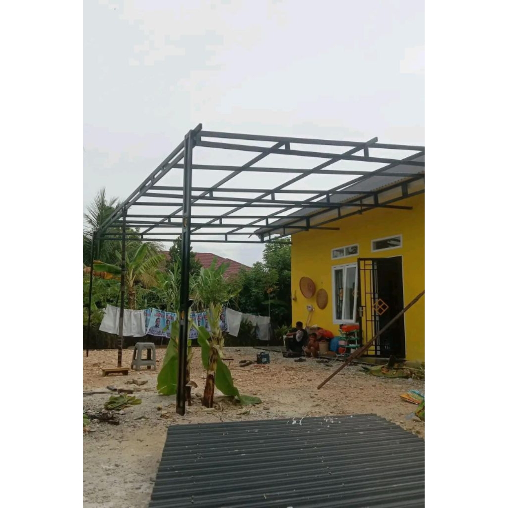 KANOPI BESI MINIMALIS