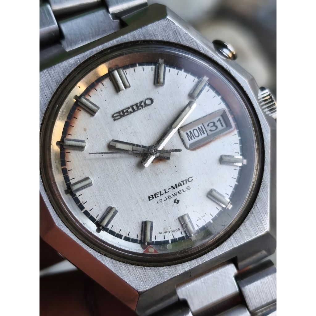 Jam Tangan Vintage Pria Seiko Bell Matic 17 Jewels Original