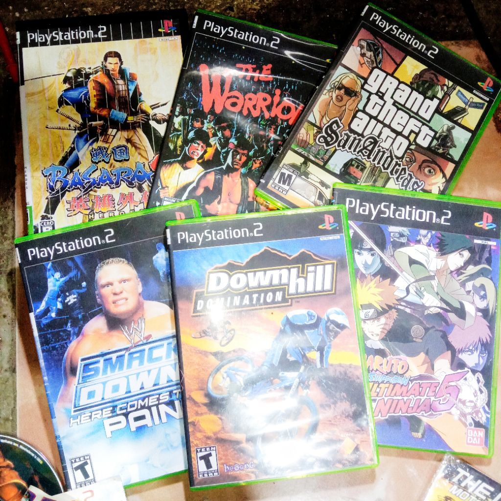 kaset ps2 / kaset ps2 fat slim / kaset ps2 bisa custom / kaset cd dvd ps2 murah bekas