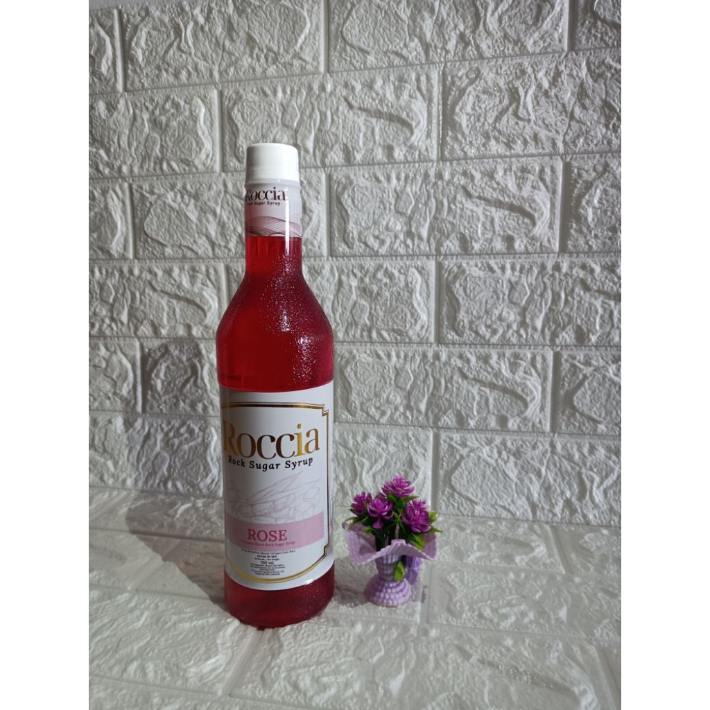 

Minuman sirup ROCCIA rock syrup sugar Rose 760ml