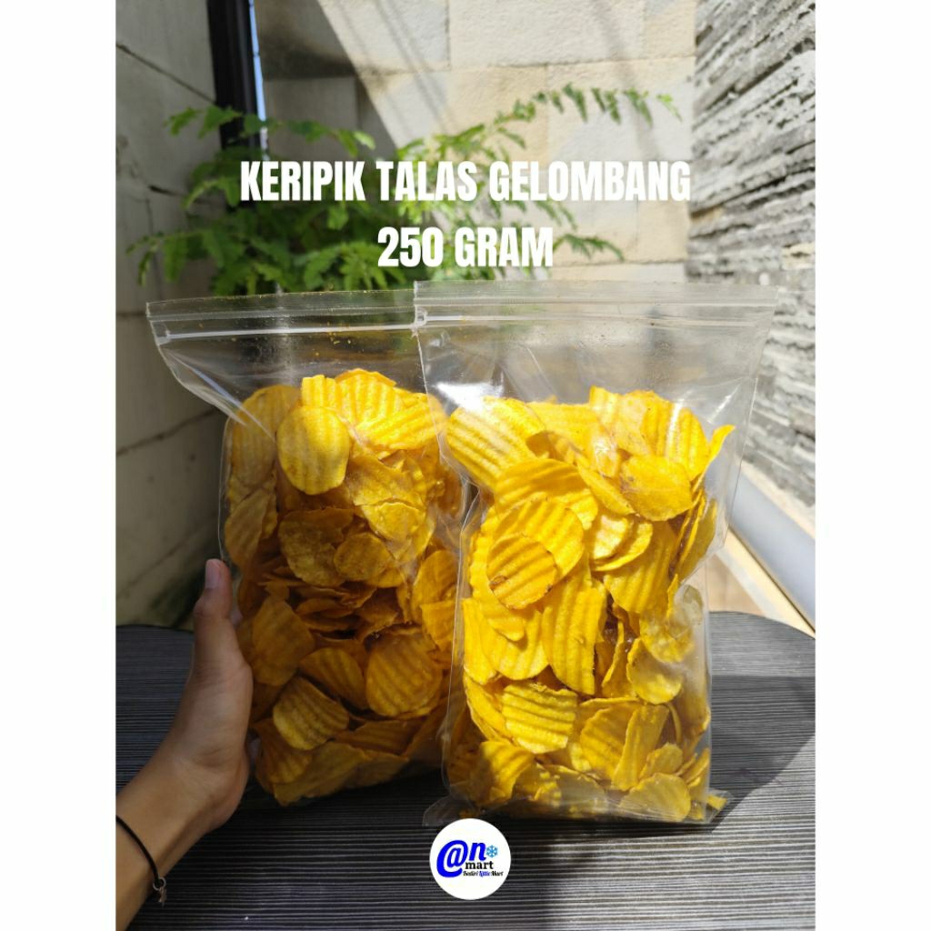 

KERIPIK TALAS GELOMBANG 250 GRAM