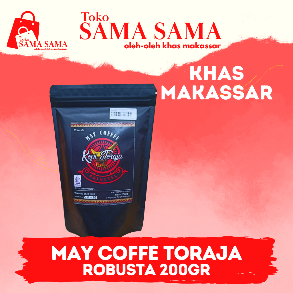 

MAY COFFEE TORAJA ROBUSTA 200GR