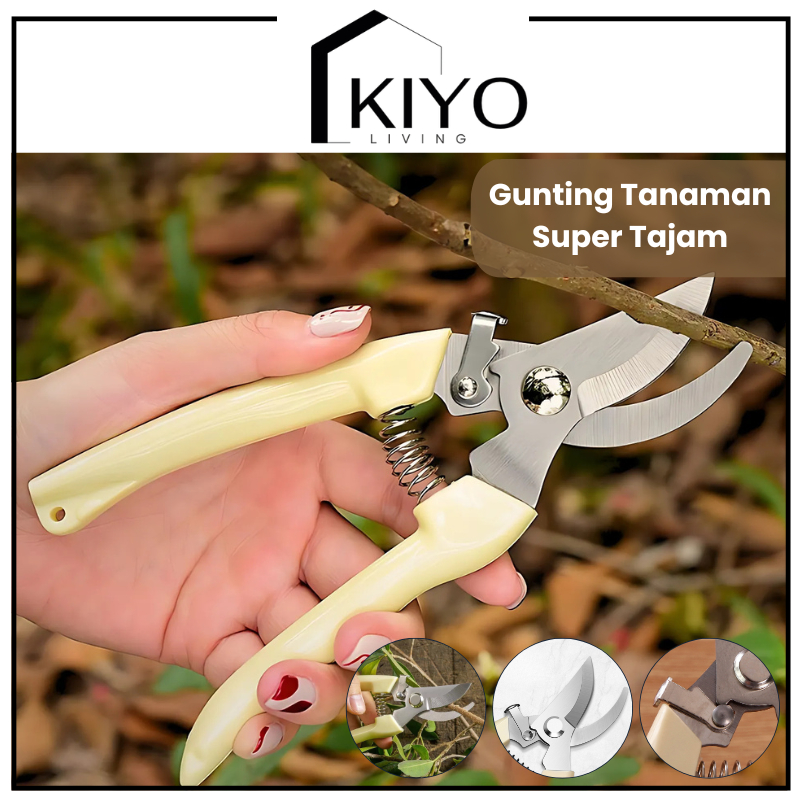 KIYO Gunting Dahan Ranting Pohon Pruning Alat Potongg Dahan Ranting Rating Pohon Gunting Tanaman Taj