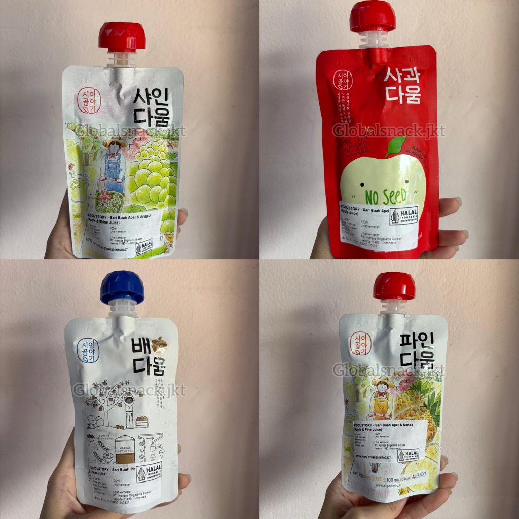 

SIGOLSTORY APPLE JUICE / PEAR JUICE / PINEAPPLE & APPLE / SHINE MUSCAT & APPLE KOREA JUICE
