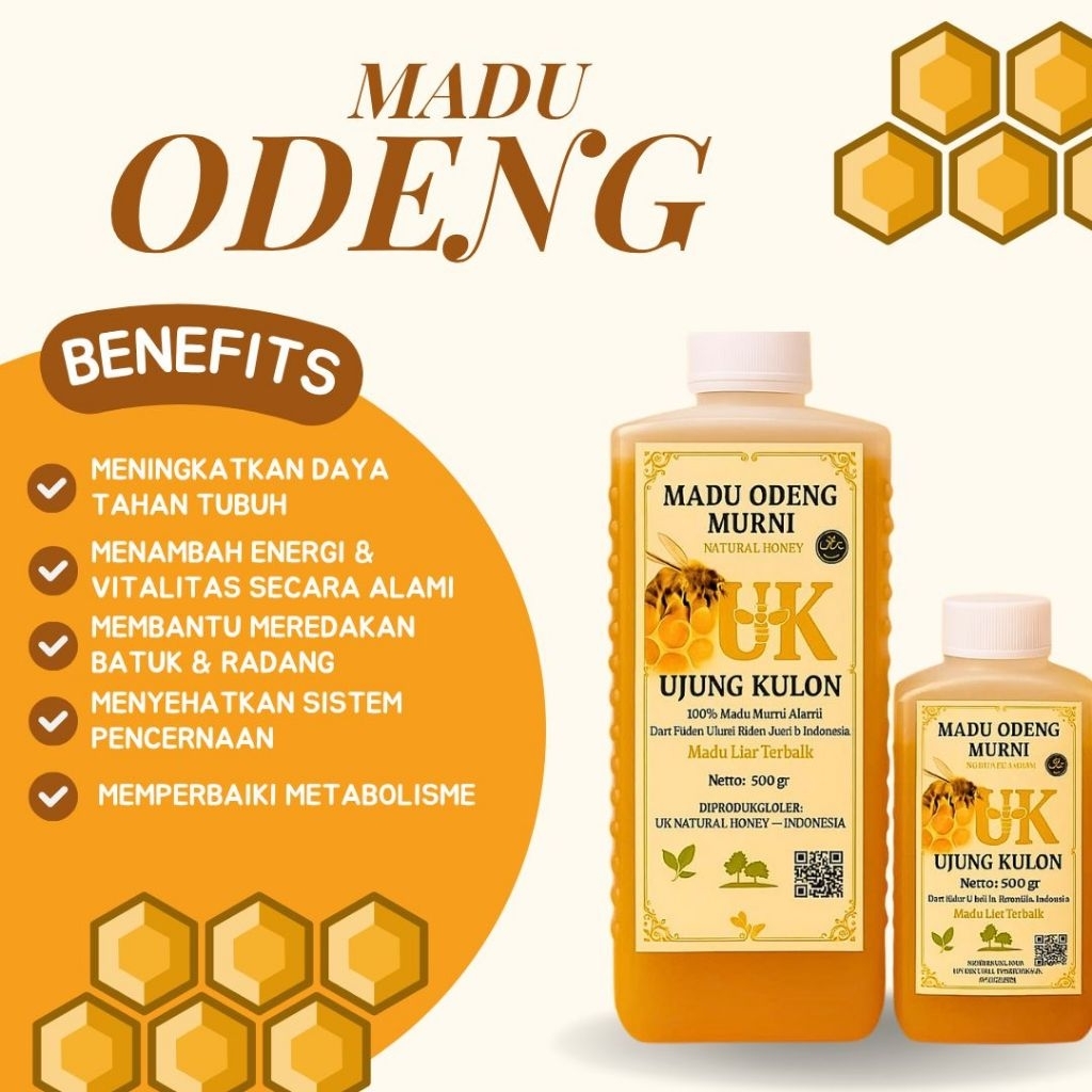

JAMINAN MADU MURNI 100% ALAMI TANPA CAMPURAN / MADU ODENG LIAR ( APIS DORSATA)