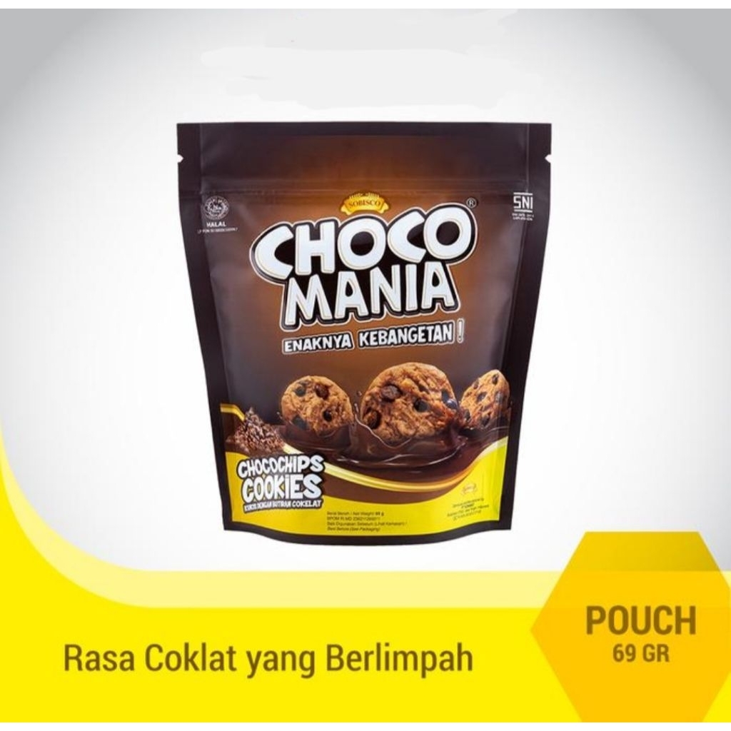 

Choco Mania Chocochip Cookies Pouch (69 Gr)