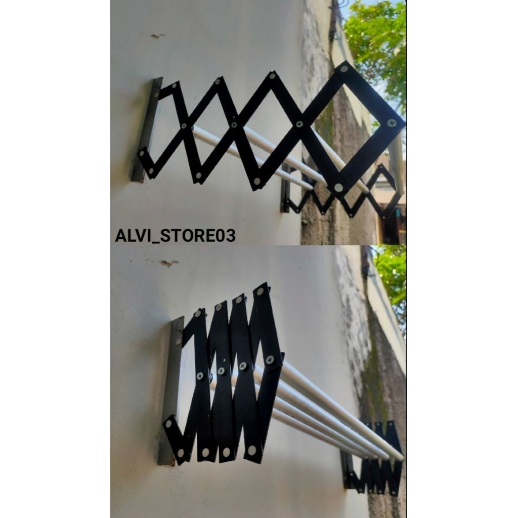 JEMURAN DINDING LIPAT DI TEMBOK DAN KAYU