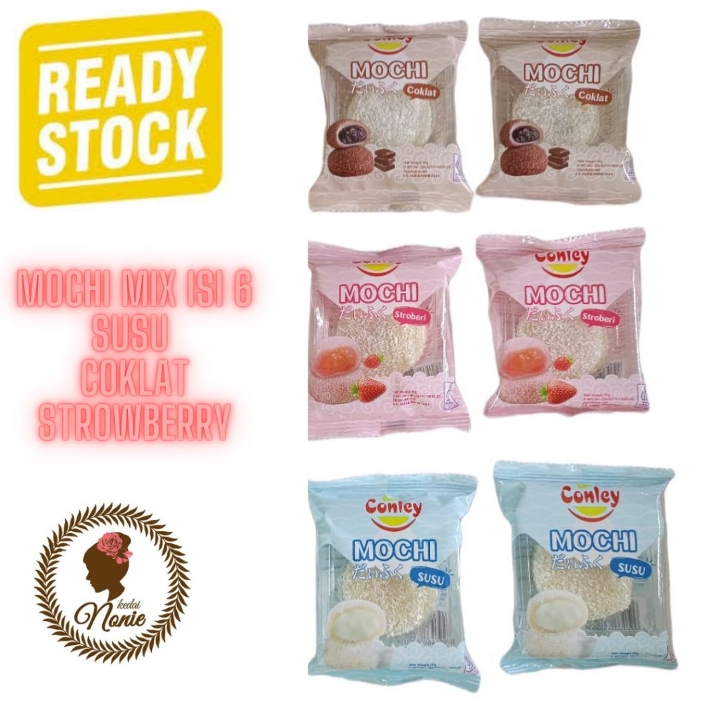 

Mochi Aneka Varian Mix 6 Rasa Moci Conley Kue Mochi Jepang