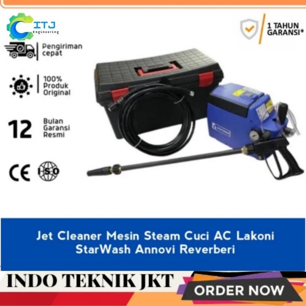 Jet Cleaner Mesin Steam Cuci AC Lakoni StarWash Annovi Reverberi