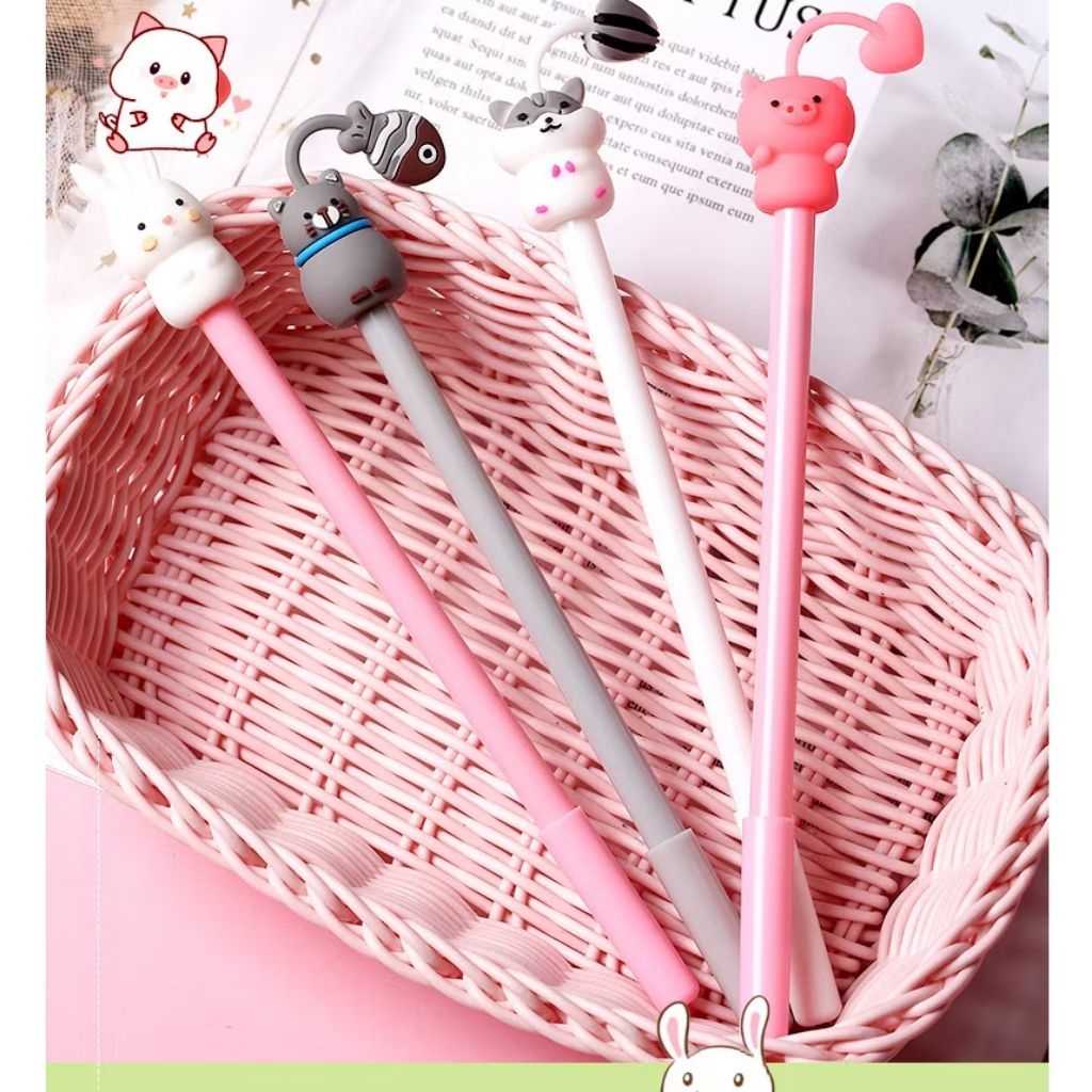 

Pena Gel Motif Animal Cute Pena Karakter Binatang Pen Hewan Lucu Pulpen Gel Kulitas Random