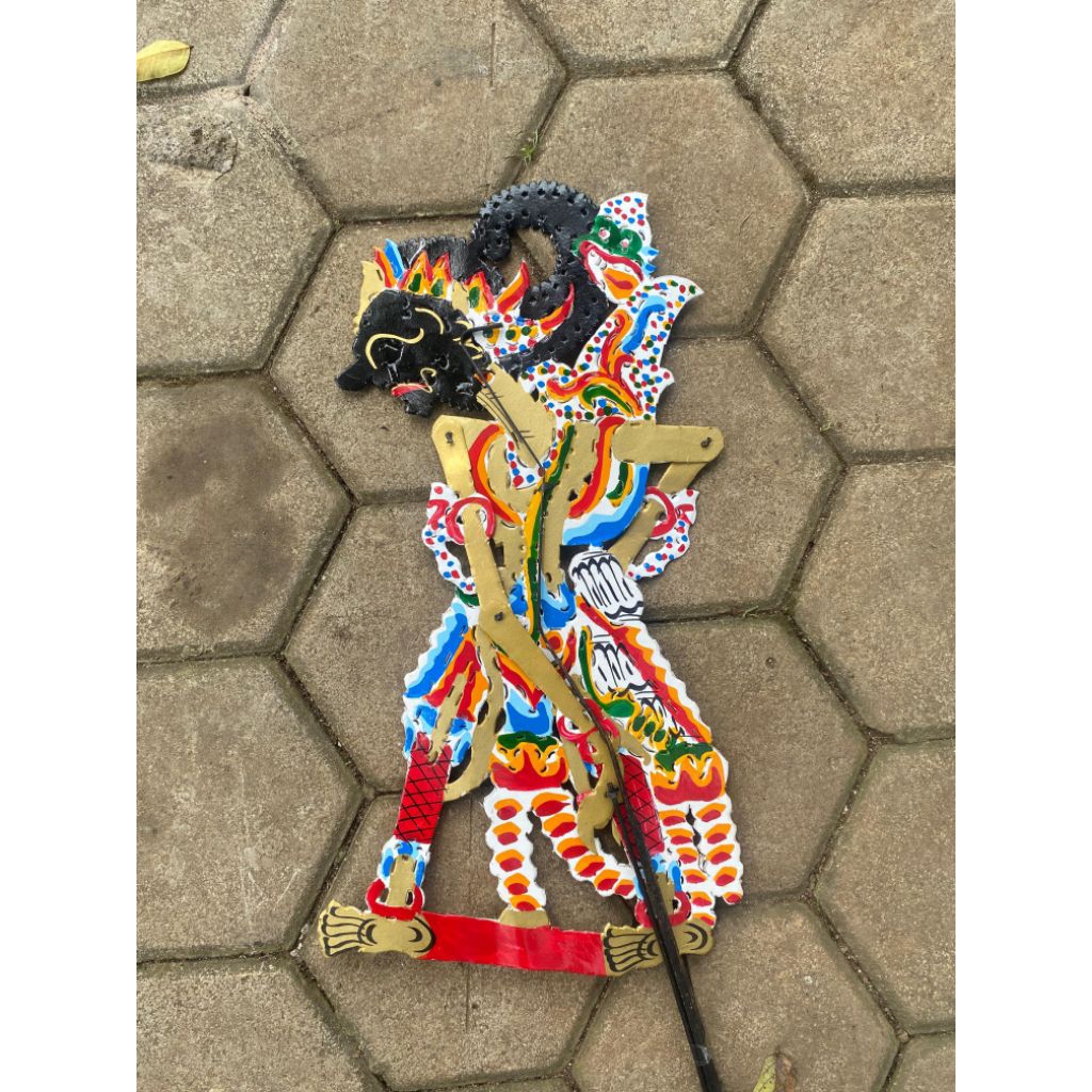 WAYANG GATOTKACA TOKOH WAYANG KULIT BAHAN DUPLEK