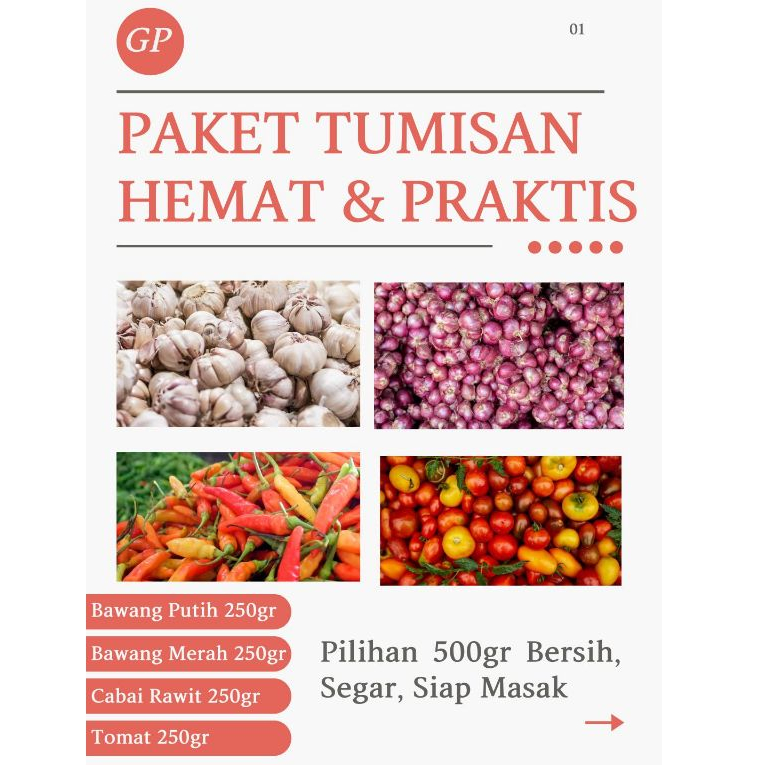 

PAKET BUMBU SEGAR DAPUR PILIHAN : BAWANG MERAH / TOMAT/ CABAI / BAWANG PTH 250gr – (Per Item)