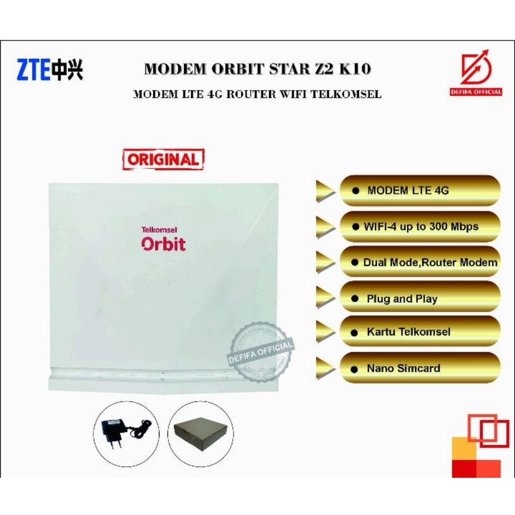 Modem(wifi)ZTE ORBIT. K10.