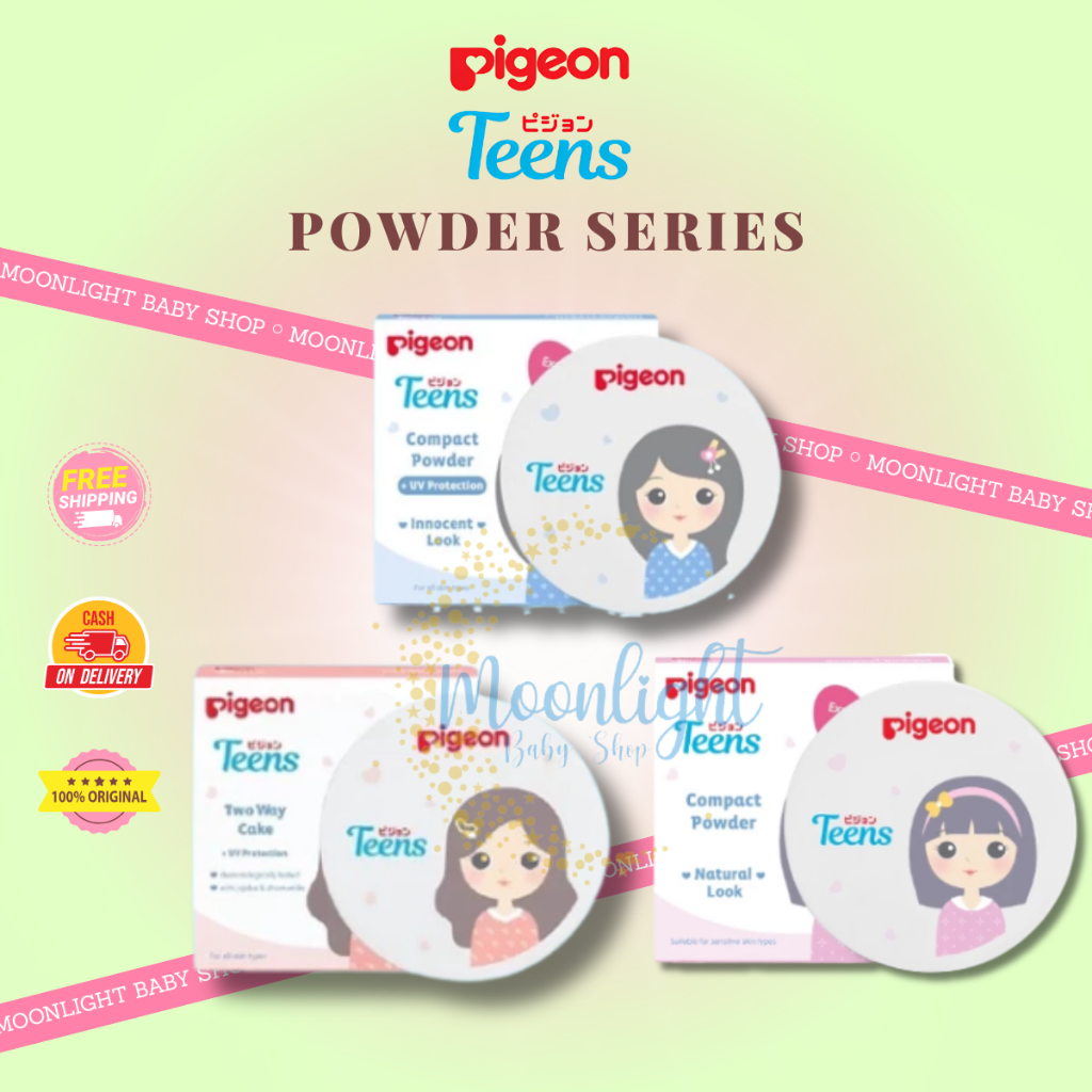 Pigeon Teens Compact Powder UV Protection | Pigeon Teen Two Way Cake | Bedak Remaja 14g
