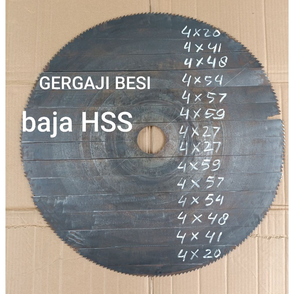 BAJA HSS GERGAJI BESI BEKAS BAHAN PISAU TEBAL 4MM