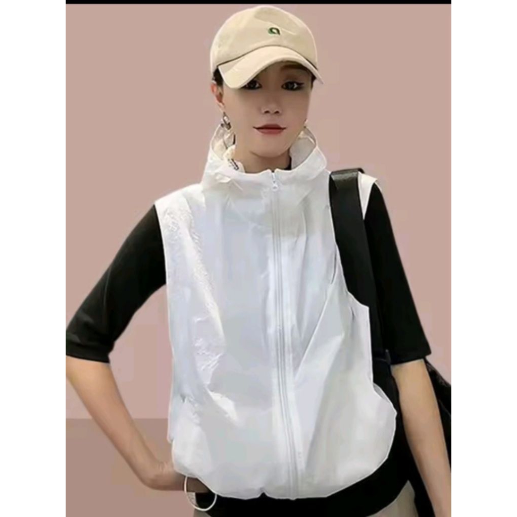 jaket  rompi Hoodie wanita/jaket rompi vest wanita/jaket rompi olahraga