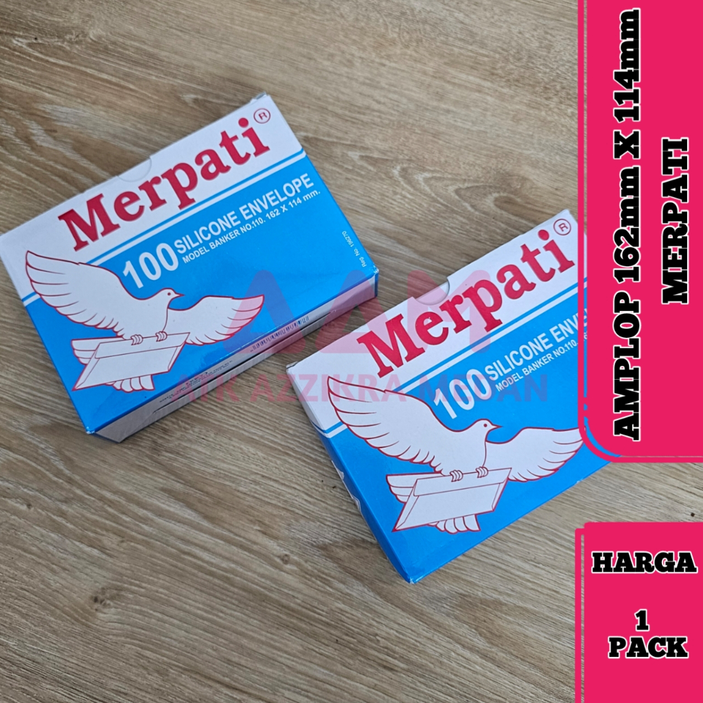 

Amplop Merpati Putih No.110 Isi 100 Lembar Ukuran 162x114mm