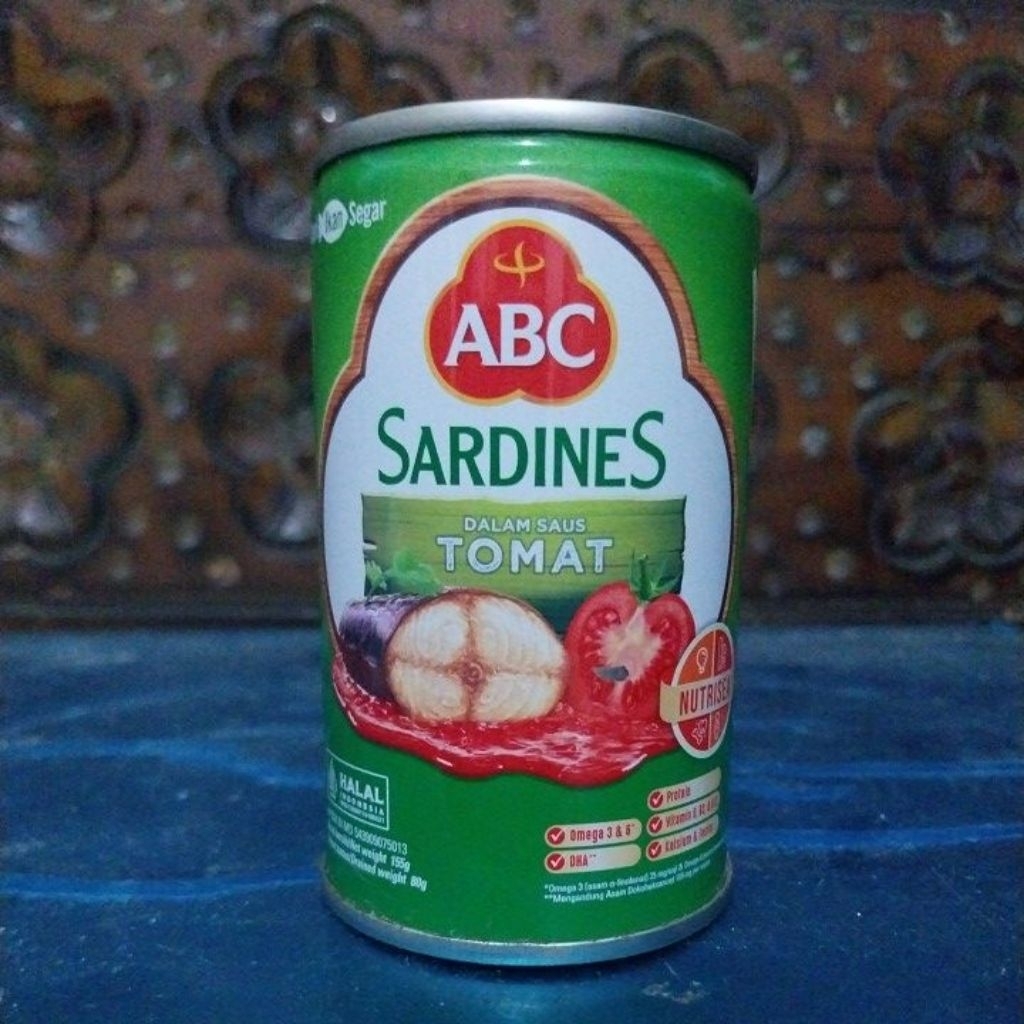 

ABC sardines dalam saus tomat, sardines tomat,