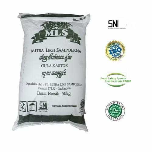 

MLS Caster Sugar / Gula Kastor / Gula Castor / Gula Pasir Putih Halus 1kg, 500gr