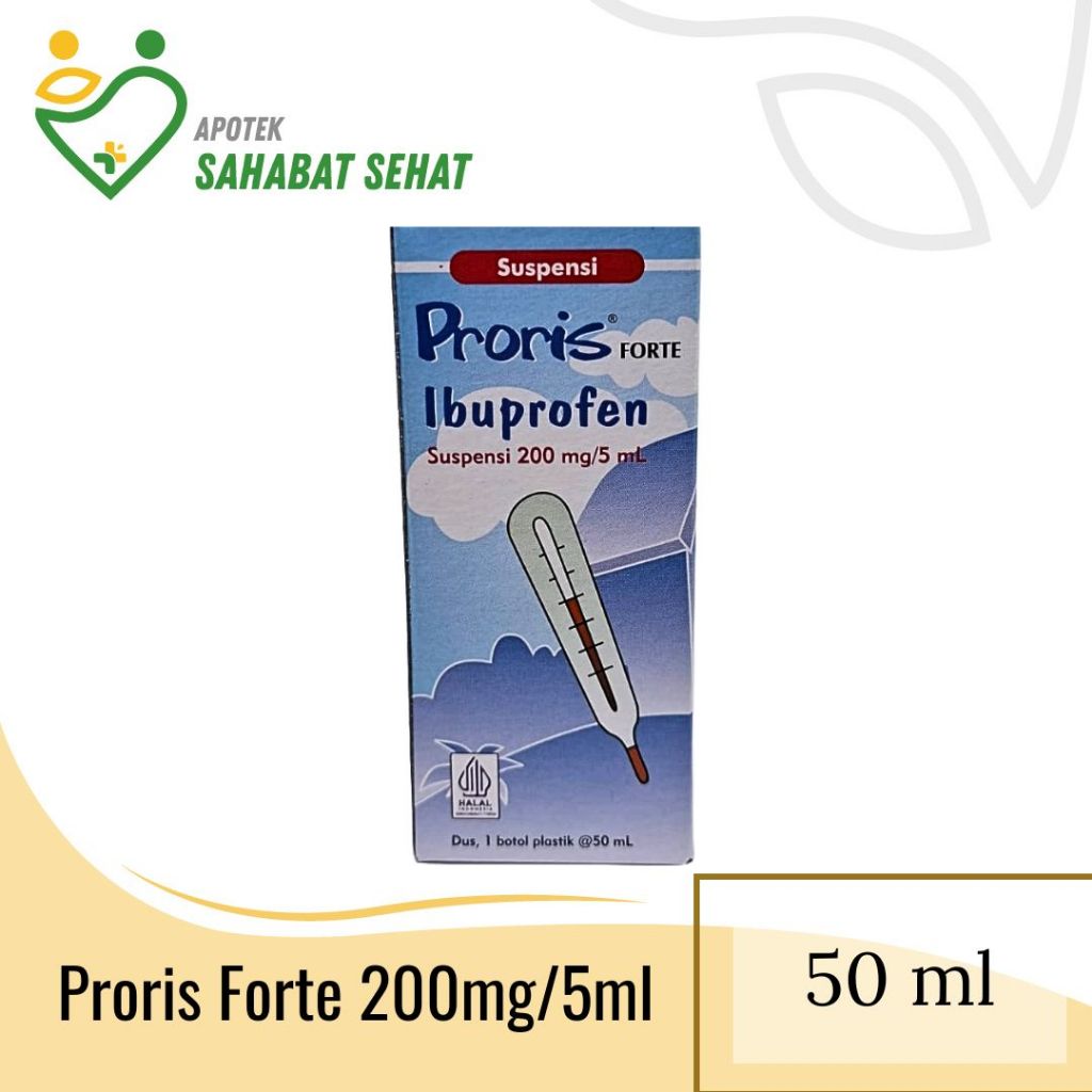 Proris Forte Suspensi 50 ml / Ibuprofen Sirup Anak