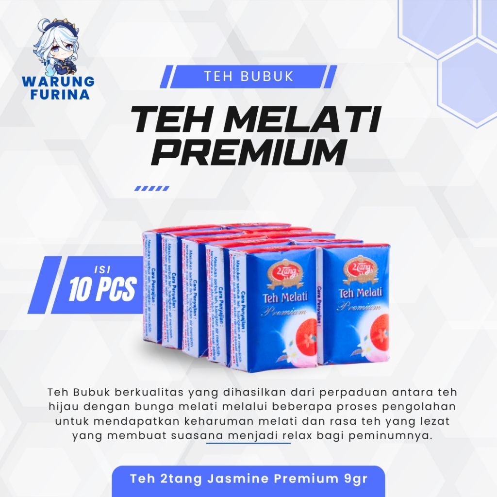 

2Tang Teh Bubuk Jasmine Tea Premium 9gr