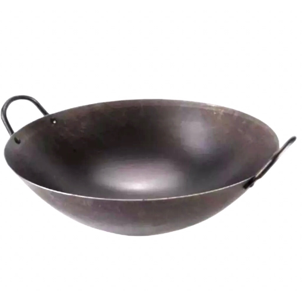 wajan baja 55 cm wajan anti lengket wajan baja hitam super tebal