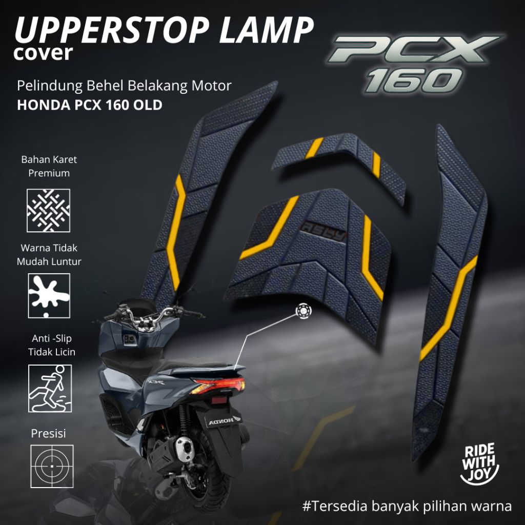 Upper Stop Lamp / Behel Protector Cover PCX 160 Aksesoris Variasi HONDA PCX 160 old Karet Premium