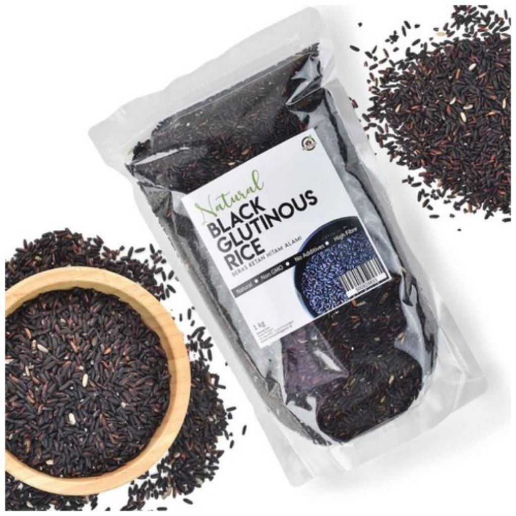 

Beras ketan Hitam kemasan 1kg super Ketan Hitam