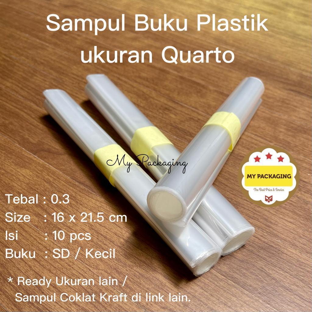 

1pack 20 lembar - Sampul Buku Tulis Plastik ukuran Kuarto Kwarto Quarto Cap JAGO MERAH 20 lembar