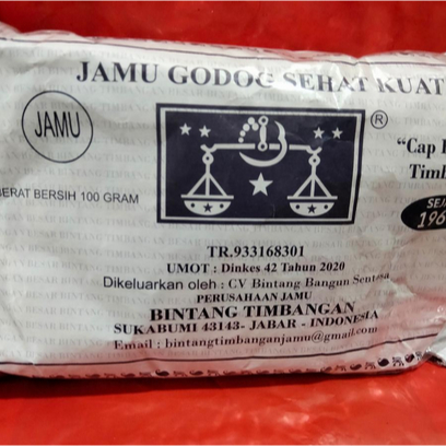 

Jamu Godog Cap Timbangan / Godogan / Godok / odokan sehat kuat perkasa cap timbangan