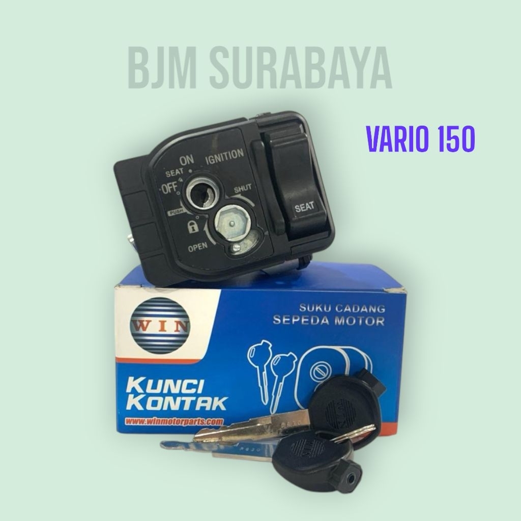 1 Set Kunci Kontak Assy Vario 150 Set Kunci Jok Sadel Werk Win | key set motor matic