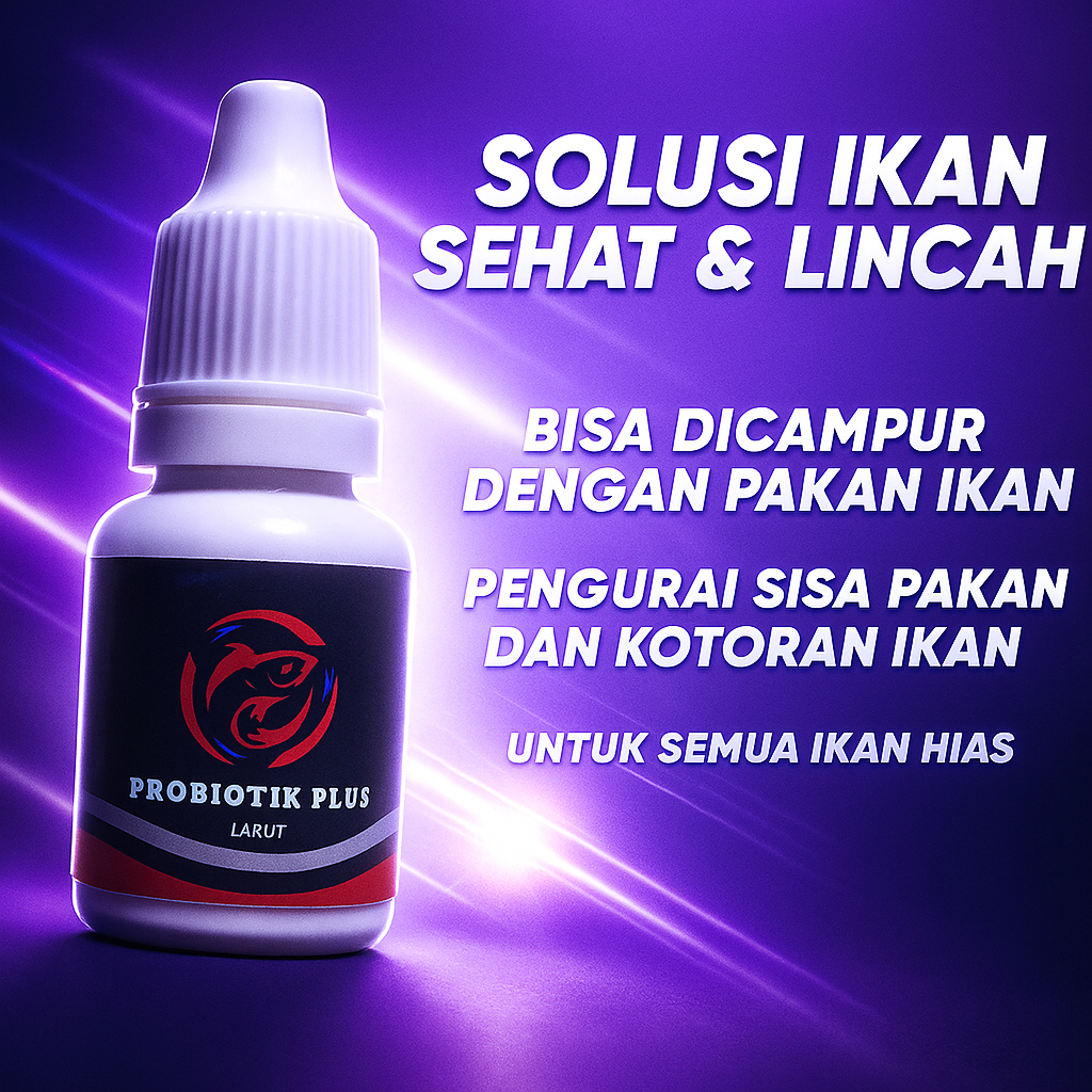 Probiotik Ikan Hias Cupang | Pengurai Sisa Pakan, Bakteri Starter & Penjernih Air Akuarium