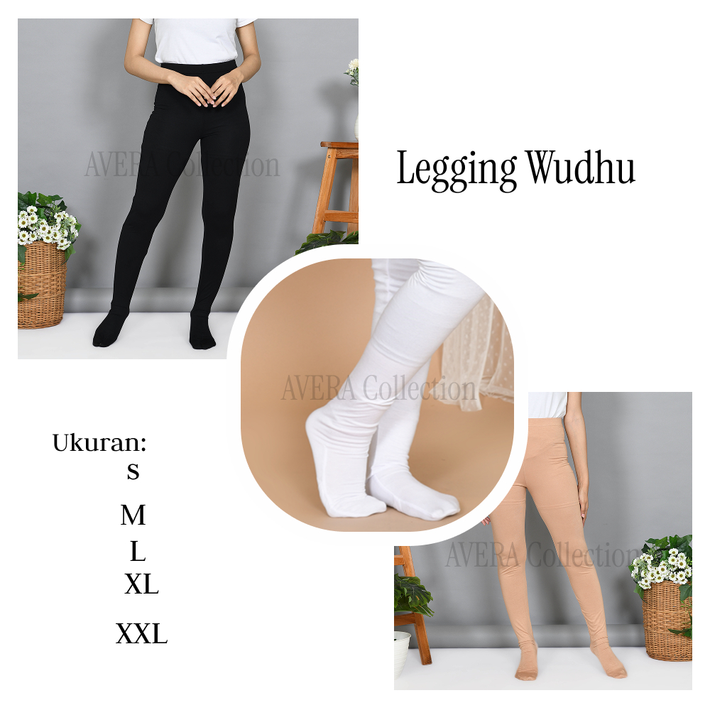 Legging Wudhu Muslimah Spandek Rayon Premium