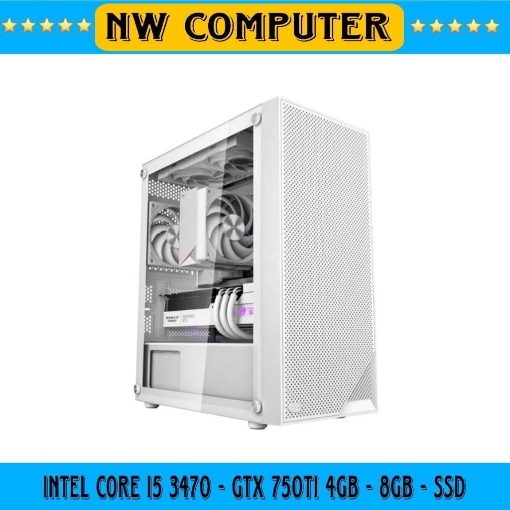 PC Gaming Core i5 3470 | GTX 750 Ti 4GB | 8GB | SSD | Rakitan PC Gaming