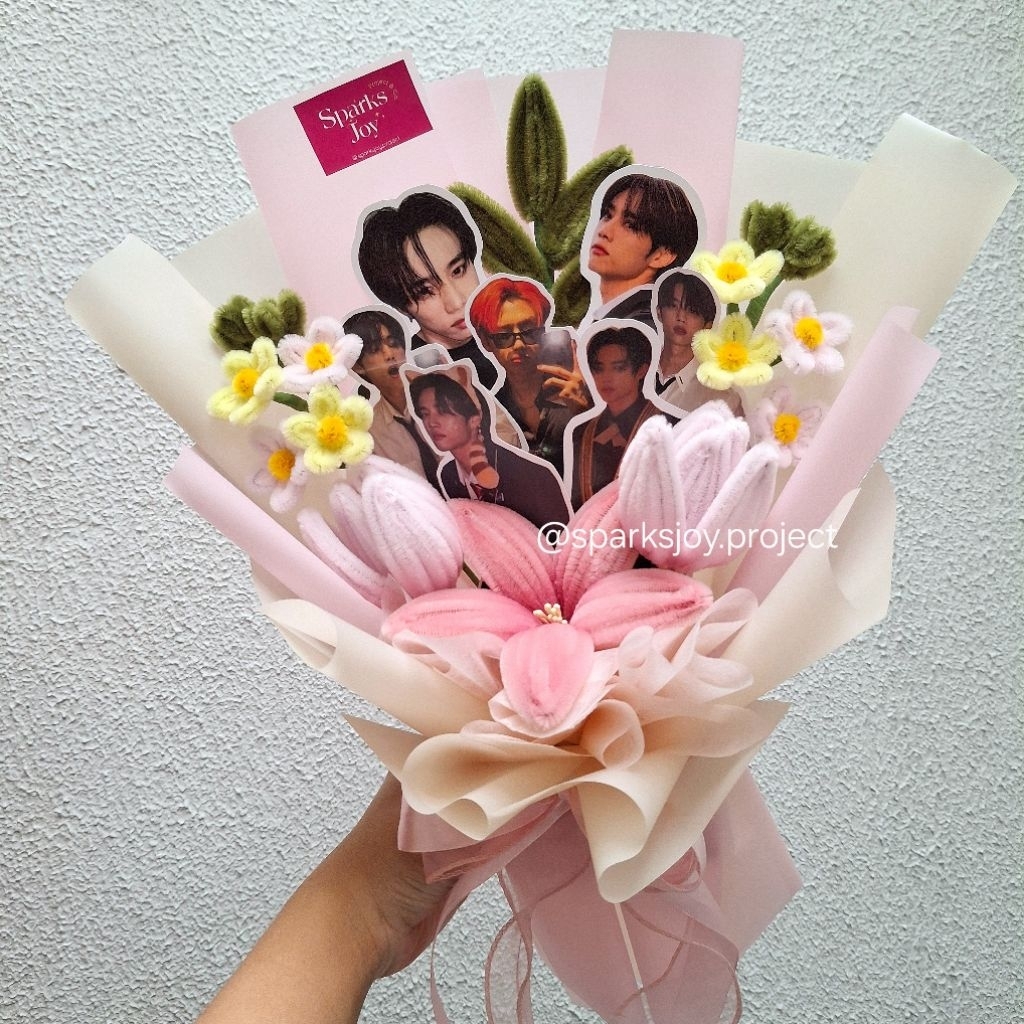 Kpop Bouquet / Buket foto Kpop Idol / Buket Foto Mix Flower