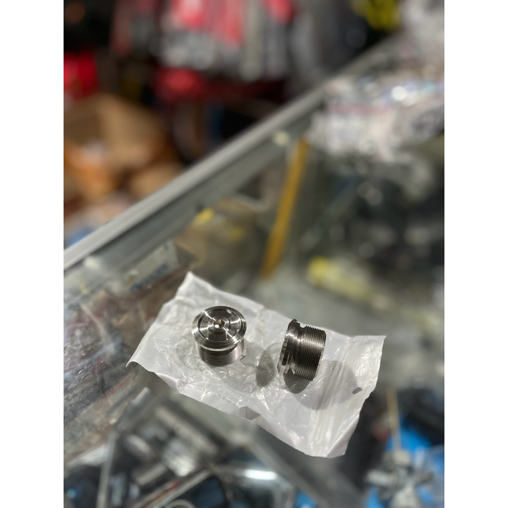 TUTUP SHOCK SKOK NINJA RR STAINLIS TUTUP AS SKOK DEPAN NINJA RR STAINLESS SATU SET MODEL SLIM