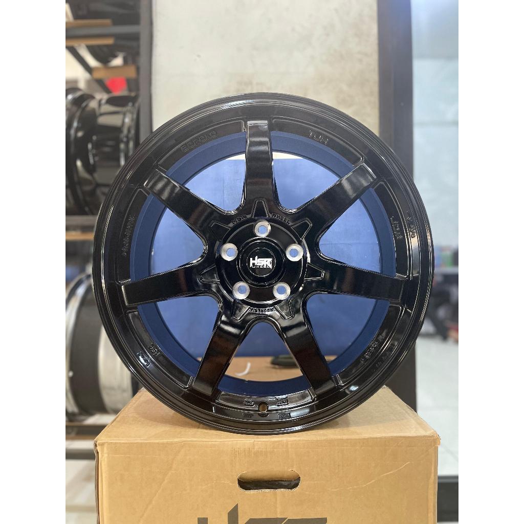 Velg R15 untuk mobil Granmax - Pelek Ring 15 Ertiga tipe HSR TJH palang 7 warna Glossy Black