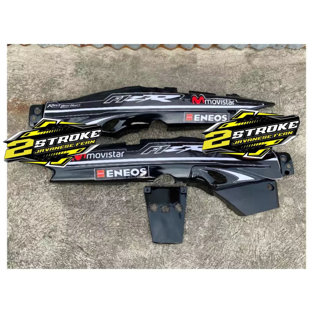 Body Belakang Fizr movistar hitam set striping