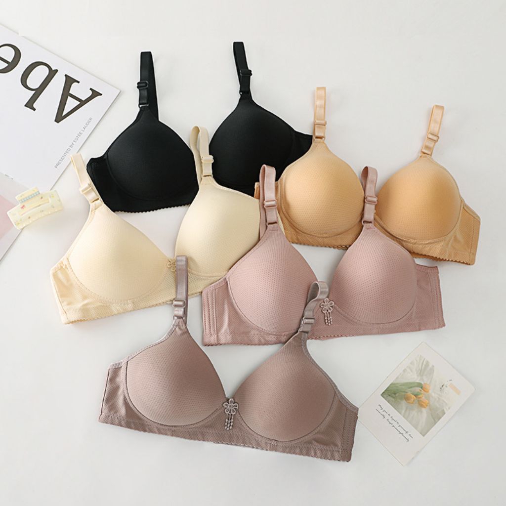 GROSIR Bh Bra Remaja Dewasa Kekinian ||  Bh Wanita Tanpa Kawat Isi 3pcs