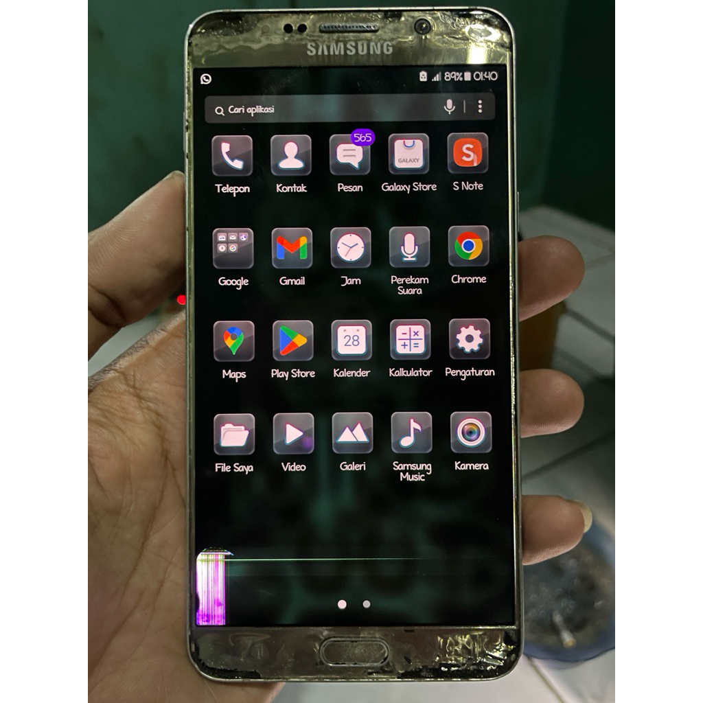 samsung note 5 minus LCD bahan