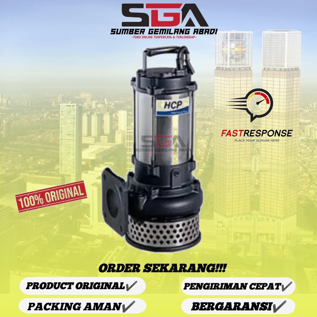 Pompa celup Kolam Ikan Pump Air Kotor Limbah HCP F-05AF Pompa submersible HCP Pump