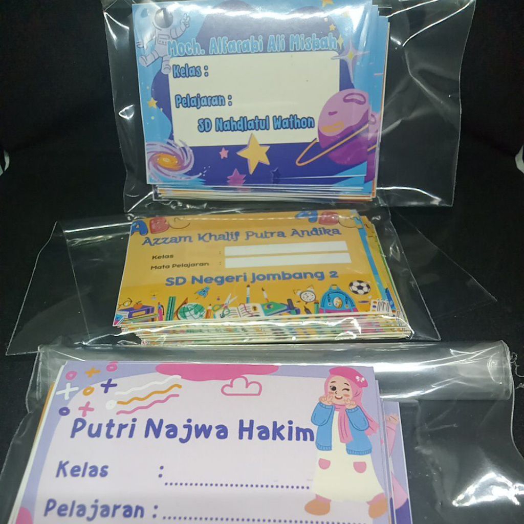 

Label Buku/Stiker Buku
