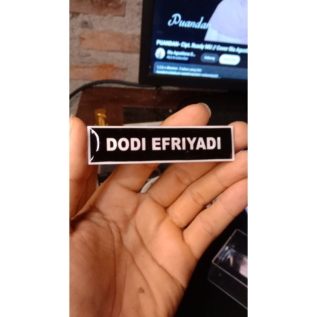 

name tag ASN/name tag akrilik/name tag resin/name tag viral