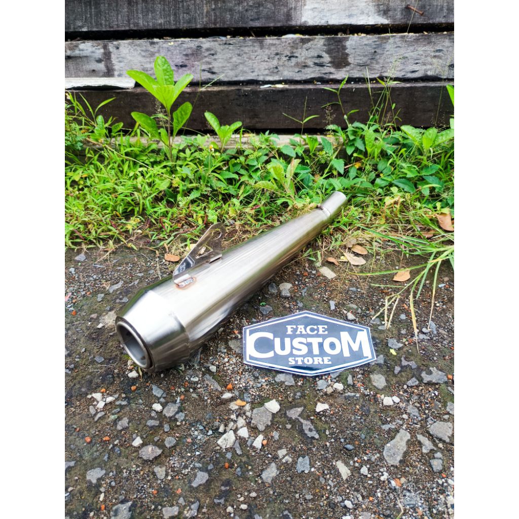 Knalpot Motor Japstyle Custom Bobber Caferacer Tracker Bratstyle Sctrambler Stenlis