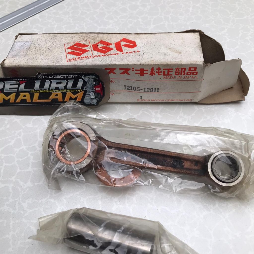 stang seker stang piston connecting rot kid suzuki ts125 trs original
