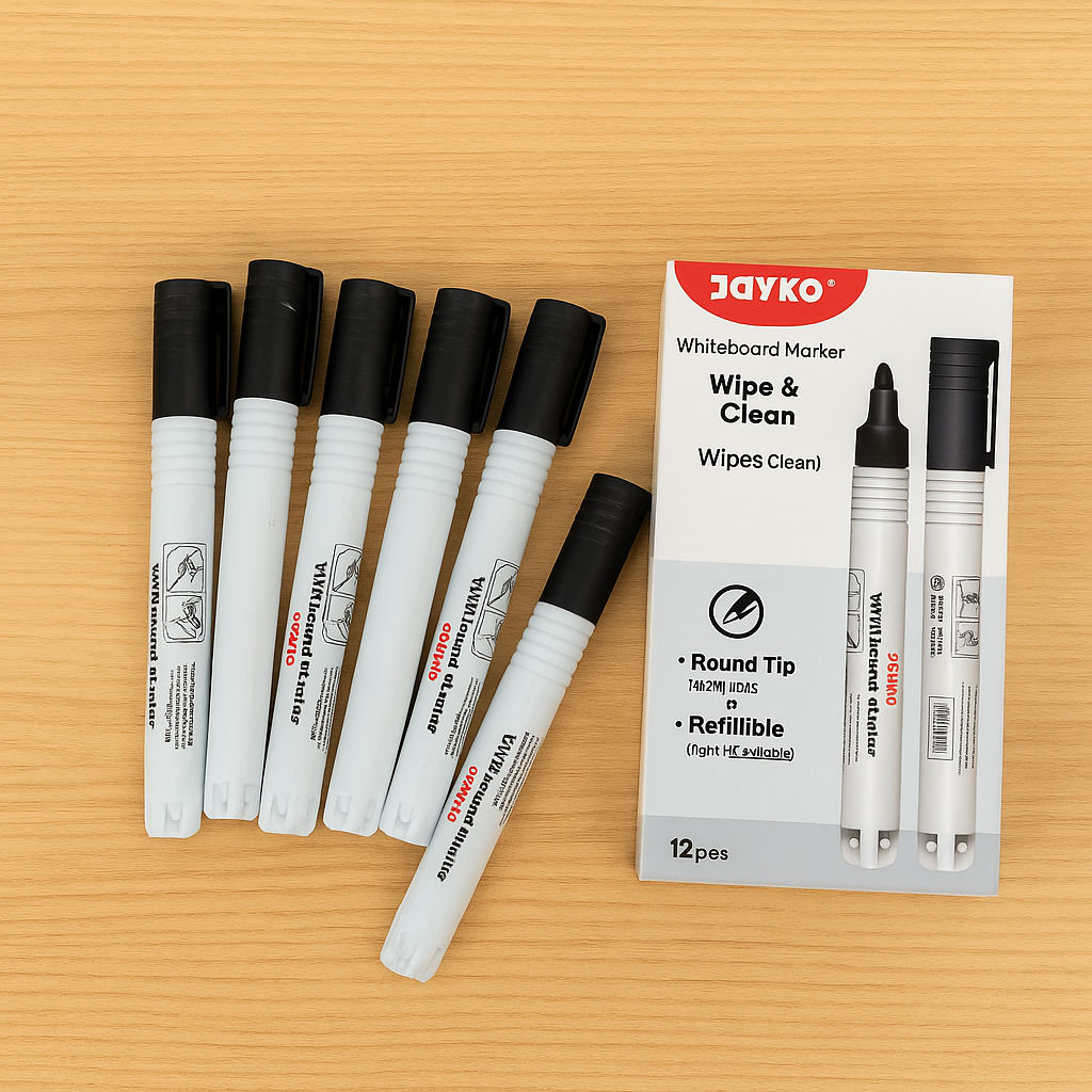 

Joyko Whiteboard Marker WM-70 – Hitam | Spidol Papan Wipe & Clean