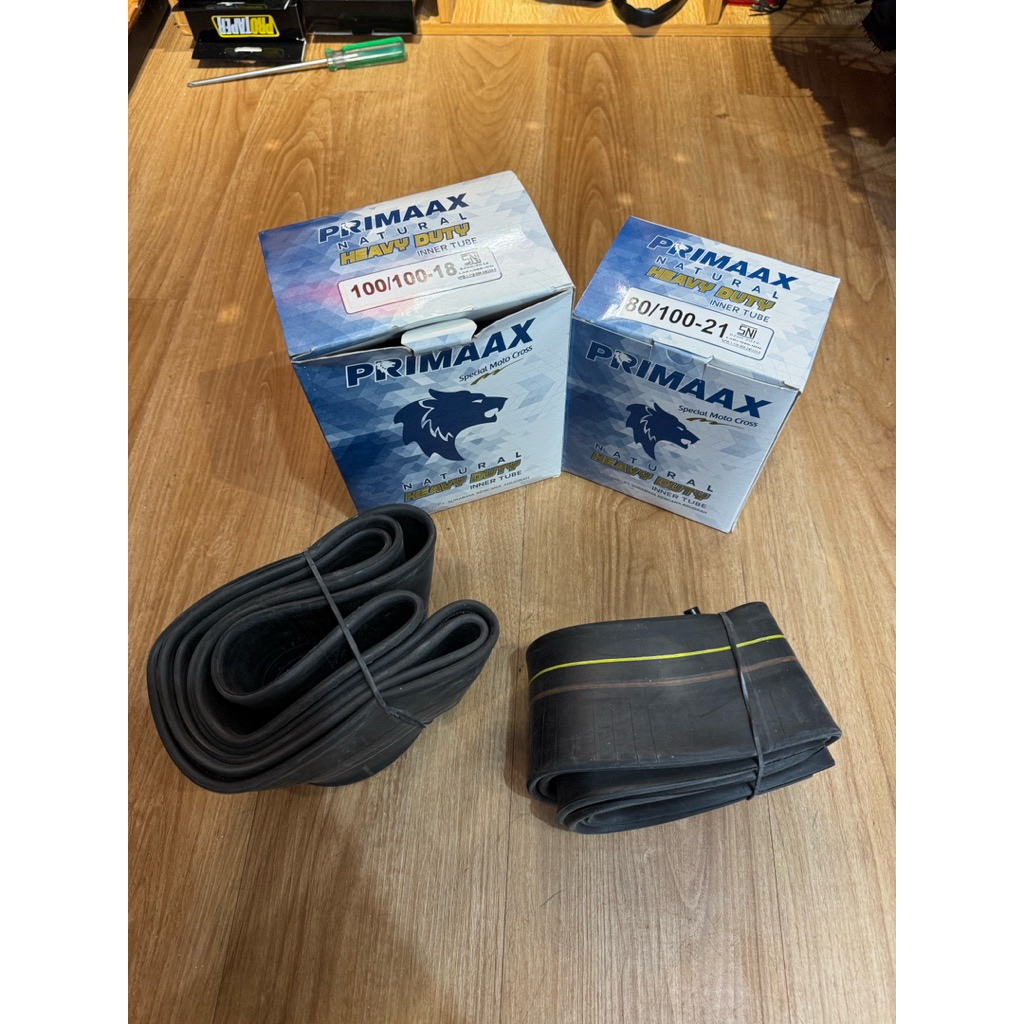 ban dalam ring 18 21 merk primax heavy duty